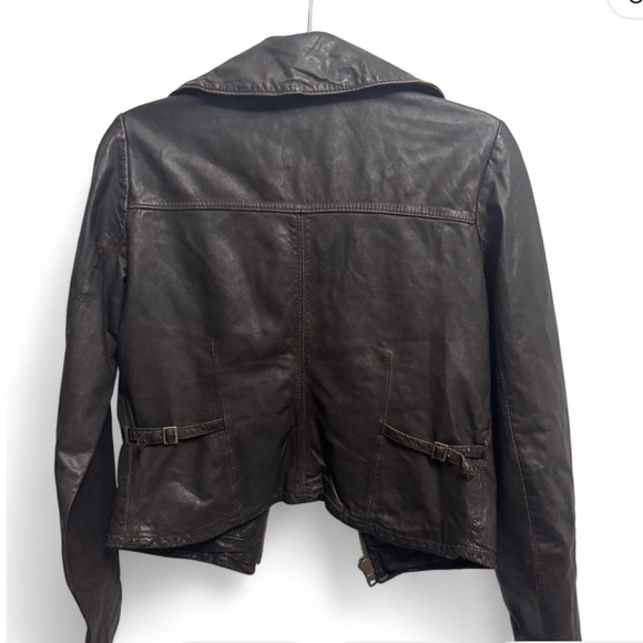 Dark Brown Leather Jacket - Picture 7 of 7